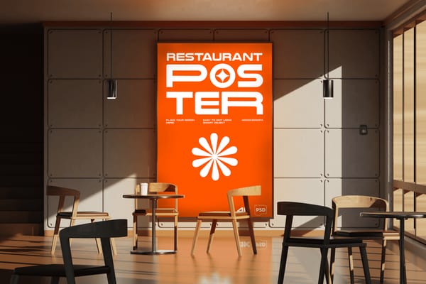 Restaurant Poster Mockup