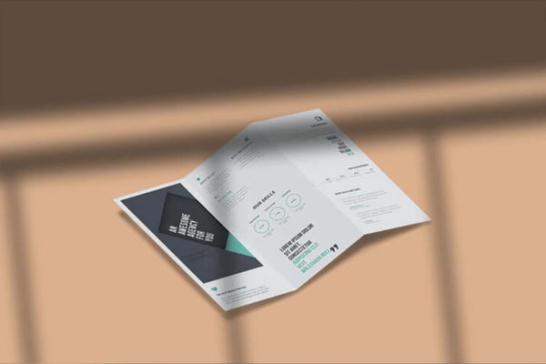 Tri Fold Brochure Mockup