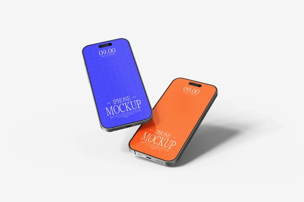 Floating iPhone Mockup
