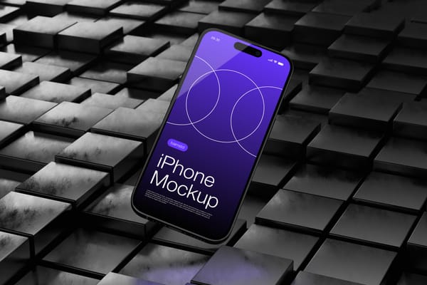 Aesthetic Floating iPhone Mockup