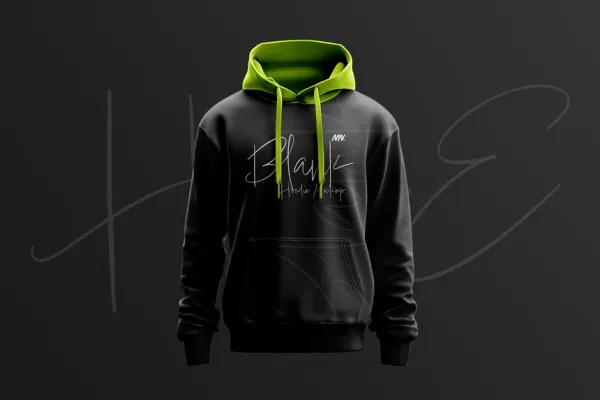 Black Hoodie Mockup