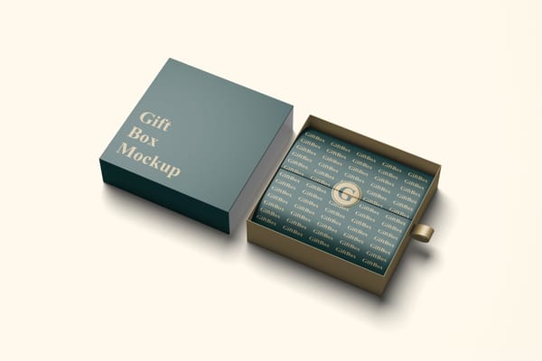 Gift Box Mockup