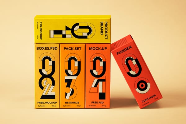 Brand Product Boxes Mockup