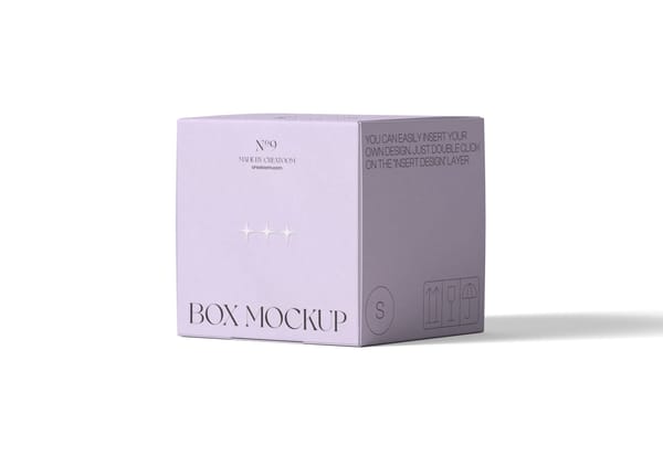 Box Mockup Front View