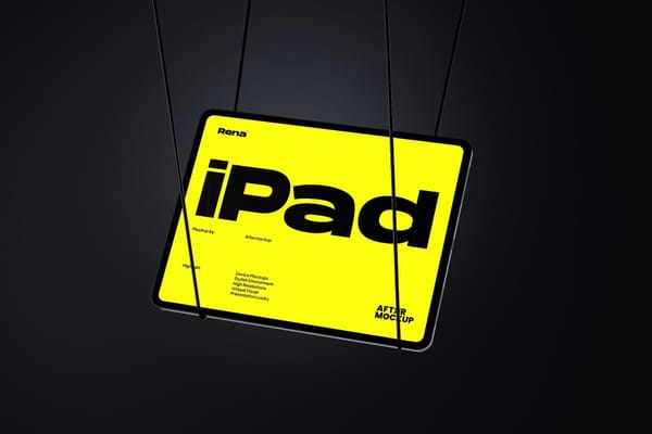 Hanging iPad Mockup