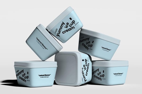 Ice Cream Cup Mockup