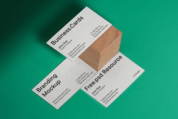 Identity Business Cards Brand Mockup