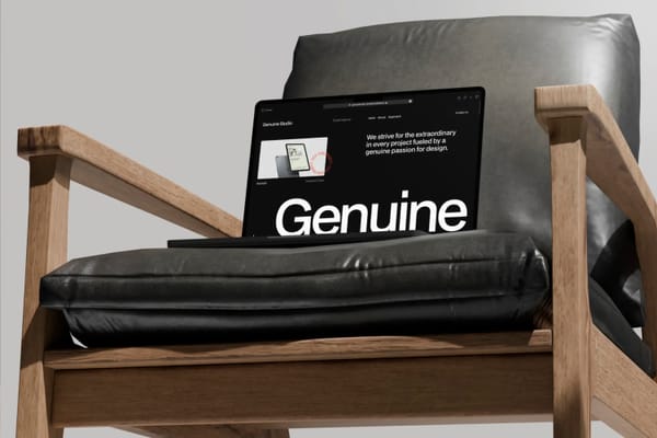 Macbook Pro Mockup on Chair