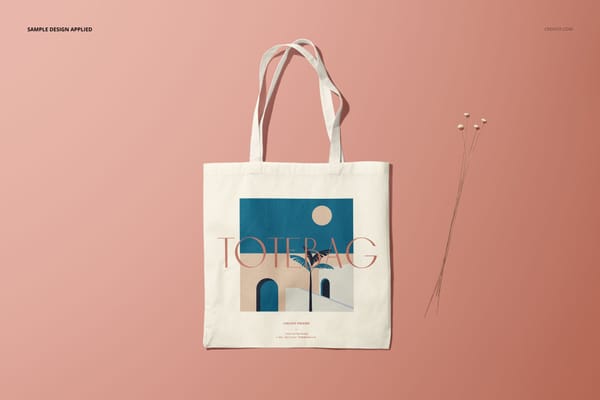 Minimalist Tote Bag Mockup