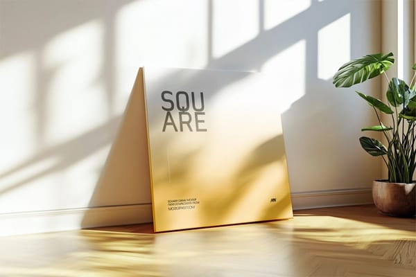 Square Canvas Mockup