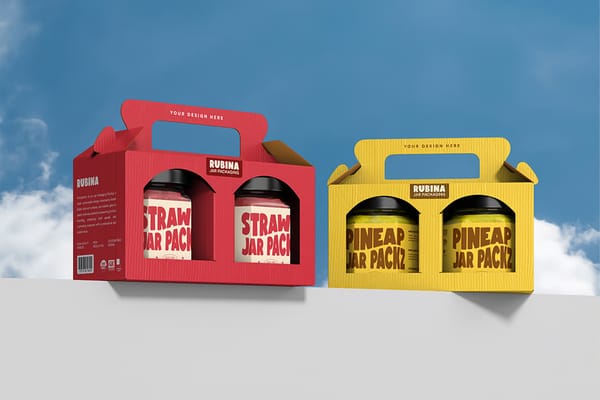 Jar and Box Mockup