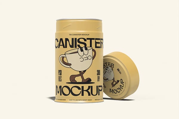 Tin Canister Mockup