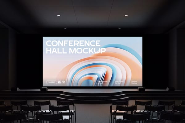 Conference Hall Screen Mockup