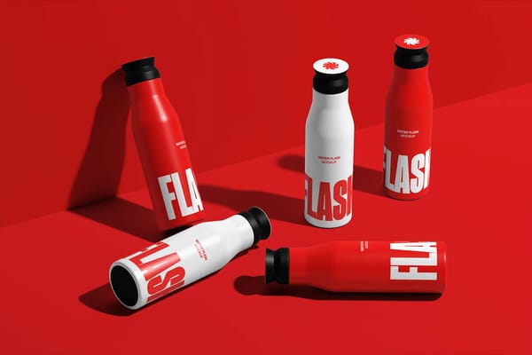 Water Bottle Mockup