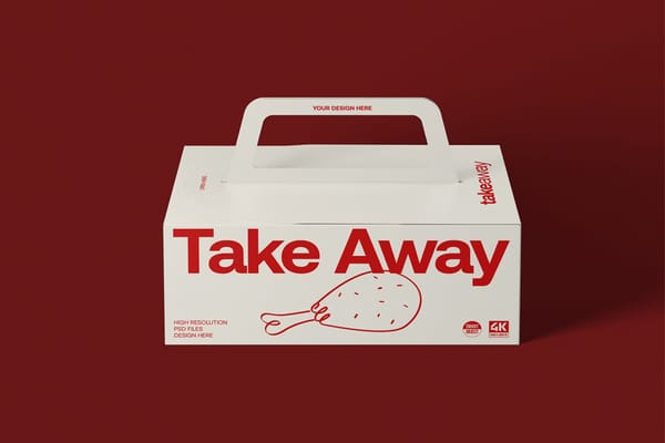 Take Away Food Box Mockup