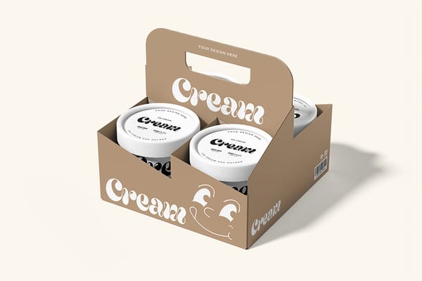 Ice Cream Holder Mockup