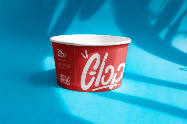 Paper Bowl Packaging Mockup