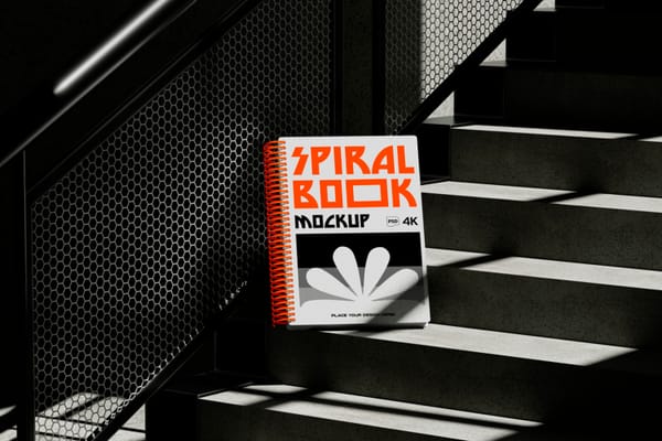 Spiral Book Mockup