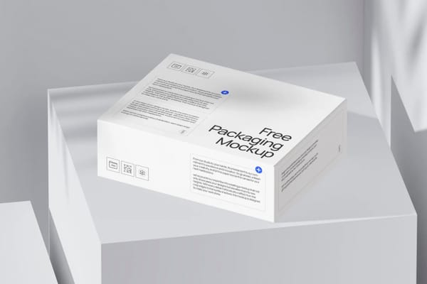Paper Box Packaging Mockup