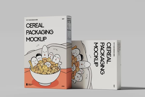 Cereal Box Mockup