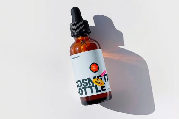 Glass Dropper Bottle Mockup