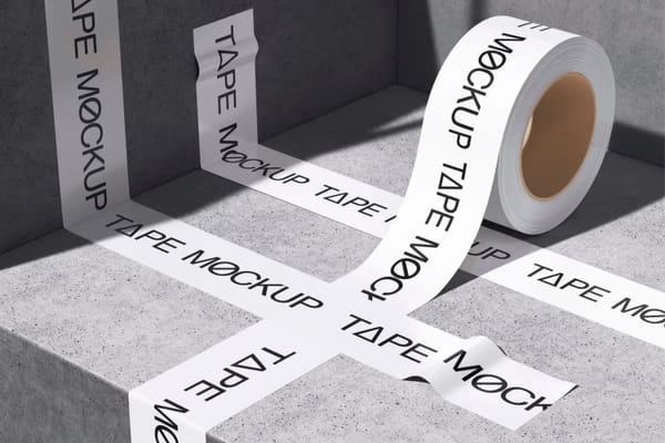 Brutalistic Duct Tape Mockup