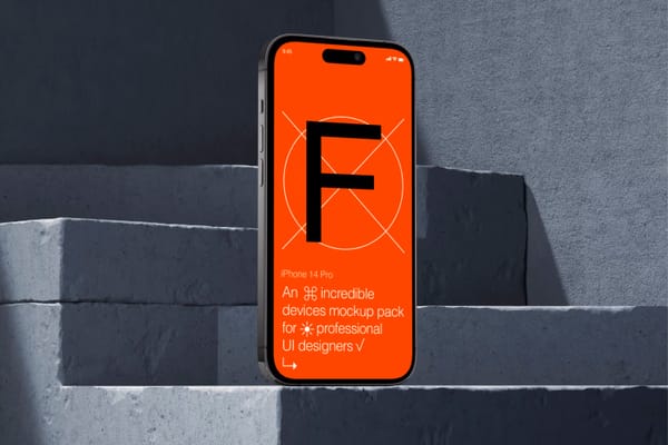 iPhone 14 Pro Max Mockup Front View