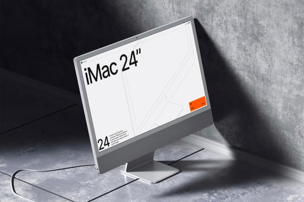 Realistic iMac Mockup