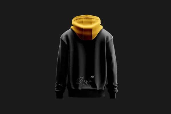 Black Hoodie Mockup Back Side
