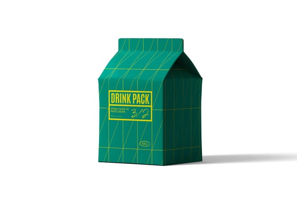 Drink Pack Mockup Front View