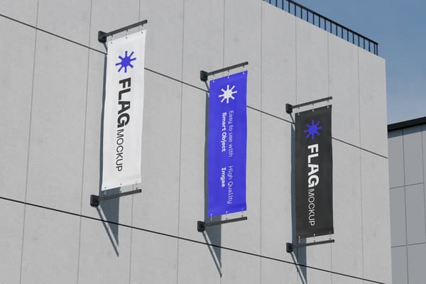 Flag Banner Mockup