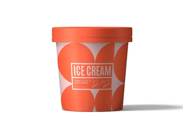 Icecream Mockup Front View