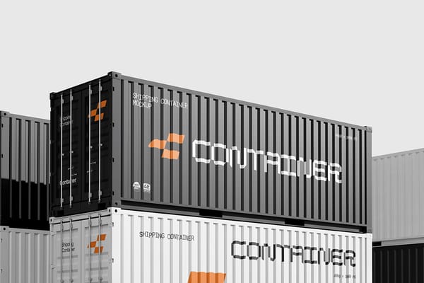 Shipping Container Mockup