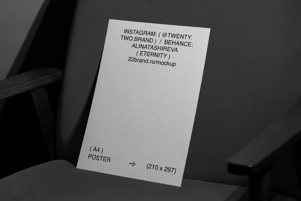 Eternity Elegant Poster Mockup