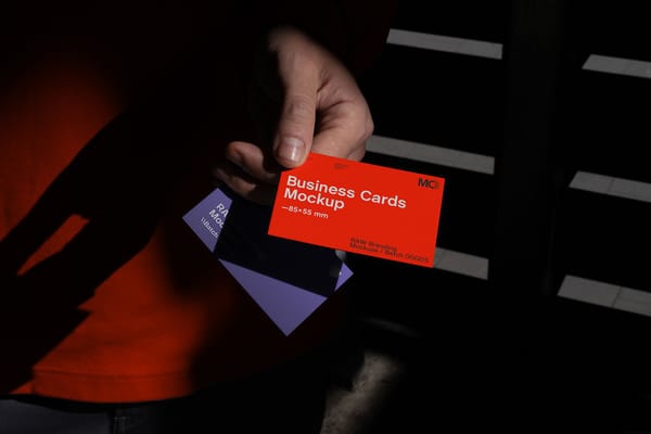 Modern Branding Business Card Mockup