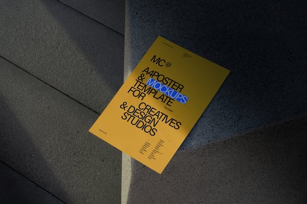 Creative Branding A4 Poster Mockup