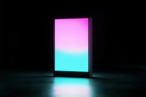 Vertical Digital Screen Mockup
