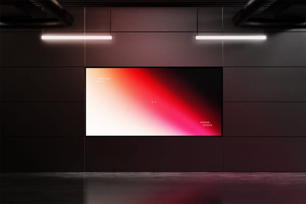 Digital Screen Display Mockup