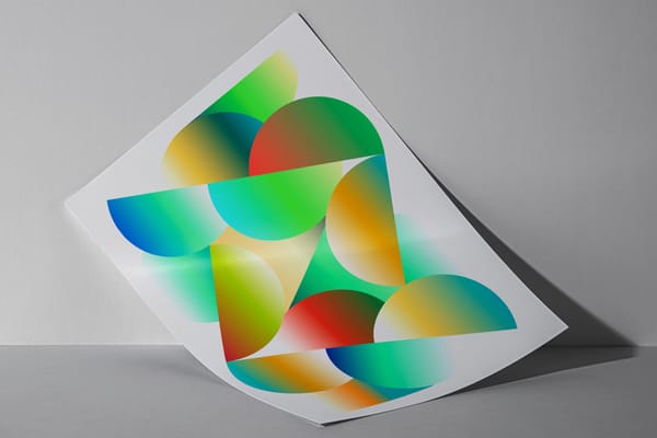 Glossy Paper Brand Mockup