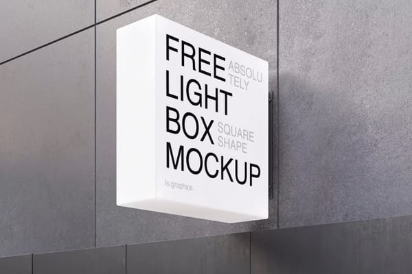 Lightbox Sign Mockup