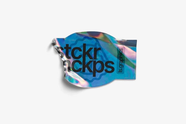 Holographic Sticker Mockup