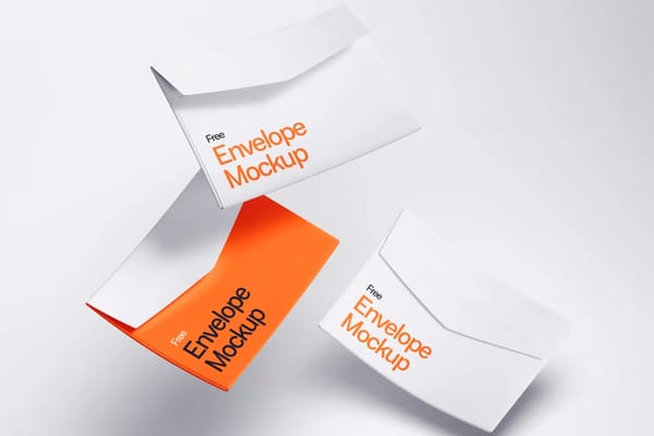 Levitating Envelope Mockups