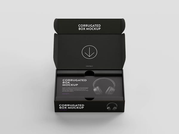 Versatile Corrugated Box Mockup
