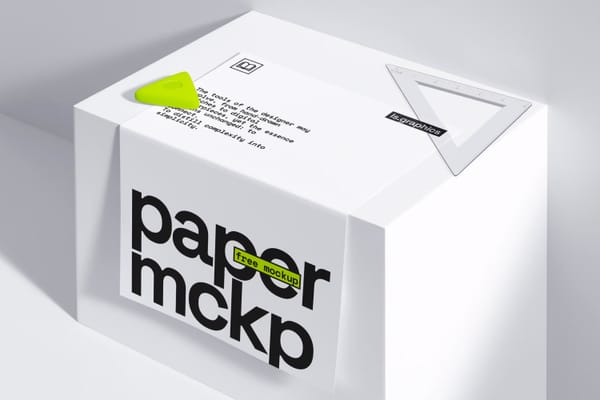 Folded Paper Mockup