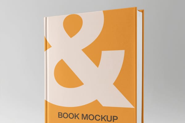 Simple Book Cover Mockup