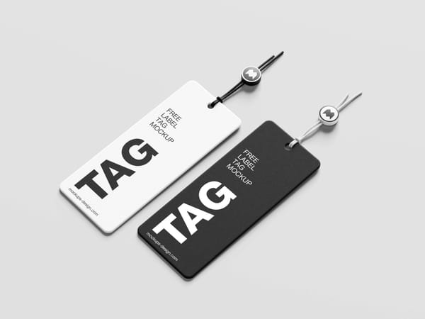 Minimal Label Tag Mockup