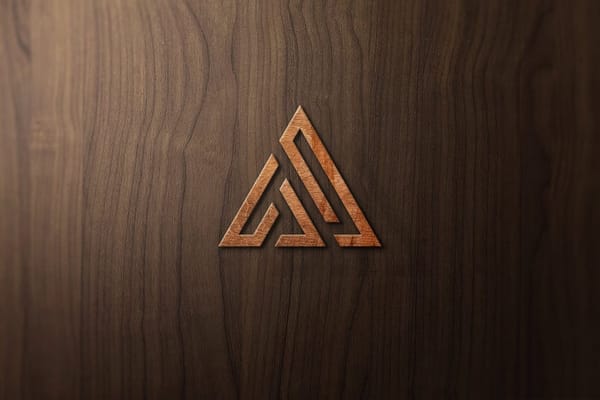 3D Wood Logo Mockup