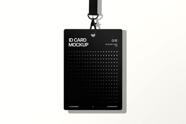 Elegant ID Card Mockup