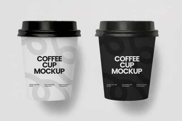 Minimalist Coffee Cup Mockup