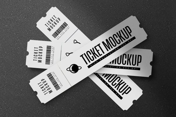Classic Ticket Mockup